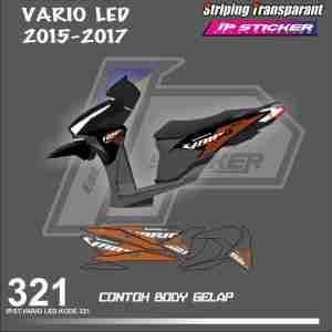 VARIO LED 2015-2017 (COD) STIKER STRIPING MOTOR HONDA VARIO LED  HOLOGRAM DAN TRANSPARAN