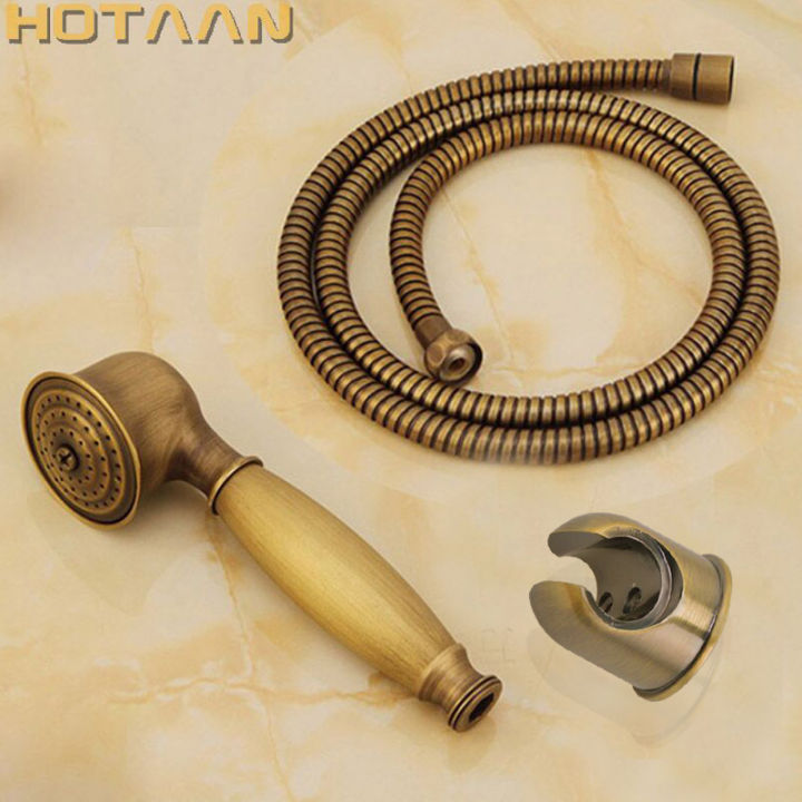 Antique Brass Hand shower Set Brass hand shower +1.5M Shower Hose +Hand