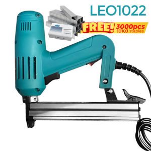 1800w Electric Stapler Gun With Duo-Fast Free 3000pcs 1008j Staples Nail Gun Woodworking Tool Mesin Paku Eletrik