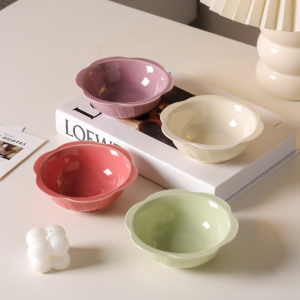 New ceramic bowls ceramic plate dipping sauce dishes side dishes dinner plates high-quality appearance fruit plates605