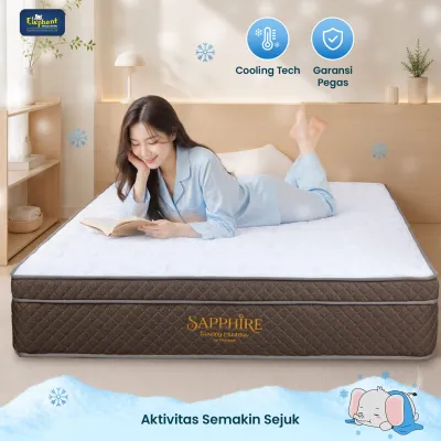 Elephant Springed Sapphire Cooling Plushtop / Kasur Saja