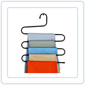 【Pure Care】 S-Shaped 5-Tier Pants Hanger / Rack Clothing Cabinet Layered Shelf / Hangers / Wardrobe Organizer