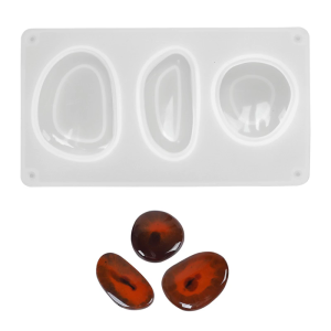 Silicone Mold Crafting Moulds Distinctive Geometric Stones Shape Moulds Silicone Texture for Pendants and Earrings