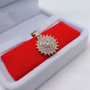 LIontin Permata Wanita Wanita Aksesoris Fashion Awet Tahan Lama Anti Karat Cocok Untuk Harian #3