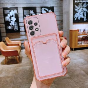 Shockproof Transparent TPU Card Case Soft Case for Infinix Smart 7 8 9 Plus HD Hot 30i 40i 50i 40 50 Note 30 40 Pro Tecno Spark 9 10 10C 10 20 20C Go 2024 2023 30C Pop 7 8 Pro 4G 5G Anti-Drop Phone Back Case