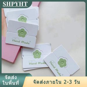 [COD] SHPYHT Ship within 24 hours การ์ดกระดาษบรรจุภัณฑ์แบบพับเก็บได้100ชิ้น ล็อตการ์ดดอกไม้สีสันสดใสสำหรับเครื่องประดับทำมือแท็กแขวนสำหรับขายปลีกการ์ดแสดงดอกไม้