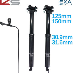 Kindshock EXA Form Dropper Seatpost Bike MTB Mountain Bike 30.9 31.6 125mm 150mm Travel Adjustable Seatpost Remote Control KS 900i