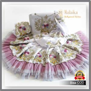 Mukena Putih Mahar Exclusive Bordir Unik Malaika Bollywood Series