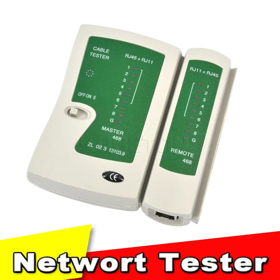 Network Cable Tester RJ45 RJ11 and RJ12 - Cablematic