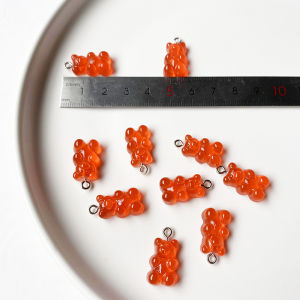 [ILOVEDIY] Crystal Candy Bear Pendant Gummy Charms for Necklace Bracelet Earrings Jewelry Making DIY Findings Bears