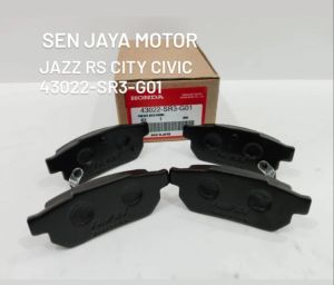 BRAKE PAD REAR KAMPAS REM BELAKANG JAZZ RS GE8 CITY Z GD8 GM2 CIVIC GENIO 43022-SR3-G01