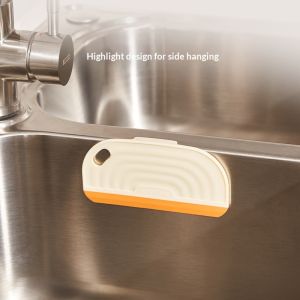 Gạt nước silicone nhỏ gọn dùng để vệ sinh bồn rửa nhà bếp và kính phòng tắm thiết kế có thể treo cạnh