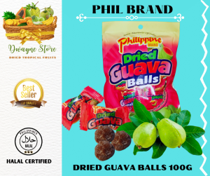 PHIL DRIED GUAVA BALLS 100G