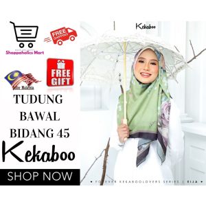 Tudung Bawal Cotton Printed Bidang 45 Kekaboo Lovers Eija