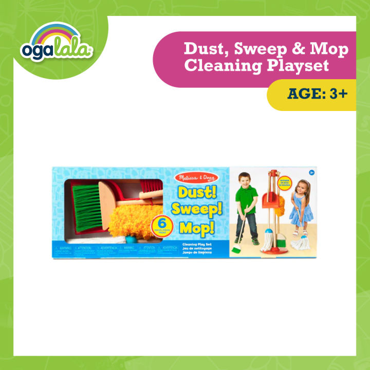 Melissa Doug Lets Play House! Dust Sweep Mop Pretend Play
