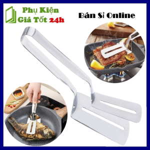 Kẹp Inox Gắp Thức Ăn Xẻng Lật Gắp Đồ Chiên Chống Nóng Chất Liệu Không Gỉ Chịu Nhiệt Dụng Cụ Nhà Bếp - Kẹp Gắp Đồ Nướng BBQ Cách Nhiệt Xẻng Lật Cá Chống Nóng