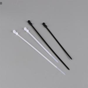 BJ🔩🔧🔗 สายเคเบิลแบบมีรูเกลียวสำหรับผูกสายเคเบิลไนลอนแบบถาวรสายรัดมีซิปพร้อมตัวยึดแบบรูเกลียวล็อคในตัว100ชิ้น