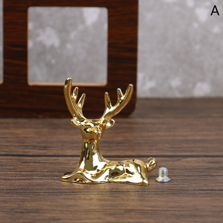 Ditur Elk Deer Statue Nordic Christmas Reindeer Art Figurine Vintage ...