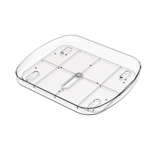 MUQZI Xoay 360 độ Kệ xoay đựng gia vị nhà bếp Đế chống trượt Hình bầu dục Hộp đựng gia vị Thực tế Nhựa Bàn xoay lưu trữ đồ lặt vặt Đồ uống