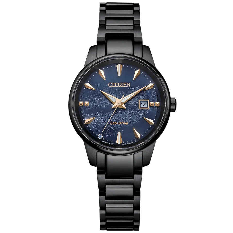 100% Original) Citizen EW2595-81L Eco Drive Galaxy Graphic Dial