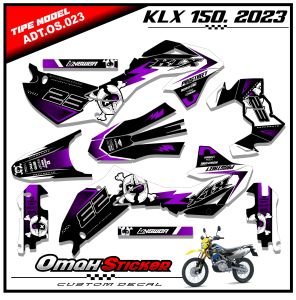 Stiker Decal KLX 150 SM Full Body Terbaru 2023 .Sticker Striping decal Super Glossy.ADT.023