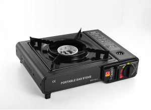 Kompor Portable Double Use untuk Barbekyu Gas Kompor Gas Outdoor dan Mobil dengan Tabung Butana.