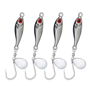 4Pcs Hard Baits Jigging Lure Cast Fishing Artificial Baits Metal Fishing Lure Freshwater Saltwater Fishing Accessories