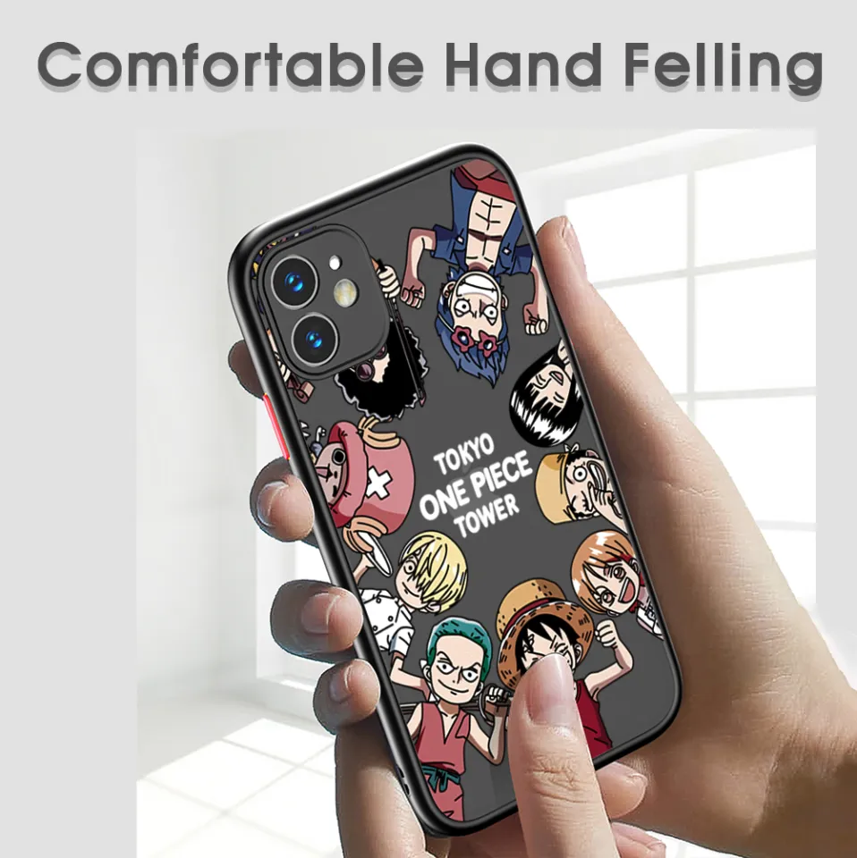 Hontinga Casing Case For Xiaomi Mi 11T 11T Pro 5G 12T Pro 5G Redmi A1 Case  Anime Luffy Partner Style Frosted Casing Transparent Phone Case Full Cover 