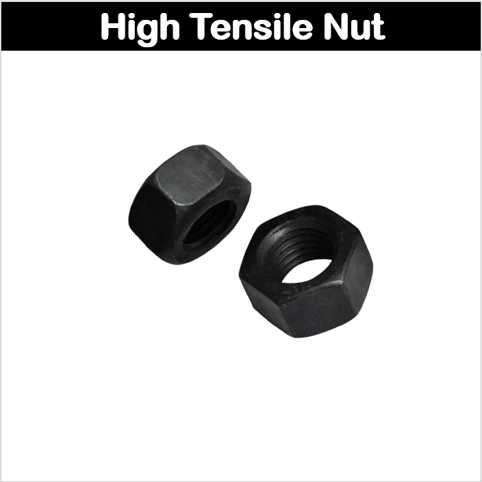 B&N M22-M33 High Tensile Hex Nut Hexagonal HT Black Graded Nut per ...