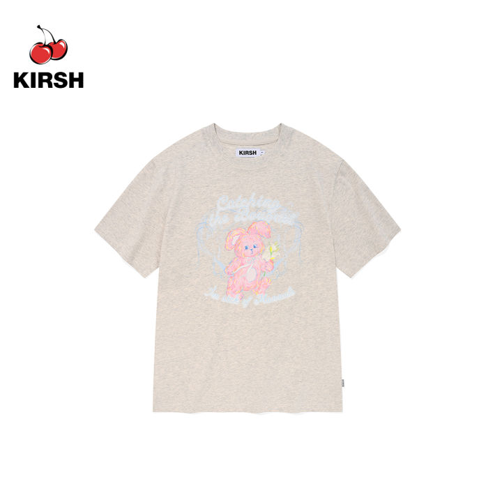 ★2024SS新作★KIRSH★WITTY BUNNY BOUQUET GIRL T-SHIRT WITTY BUNNY BOUQUET GIRL T-SHIRT [LIGHT LAVENDER] - KIRSH