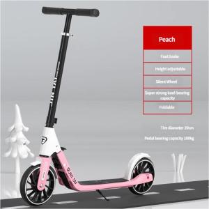 【SG In Stock】Scooter Adult Teen Kick Scooter Foldable From Age 7 To Adult Built in Hand Brake With 8 Inches Wheels
