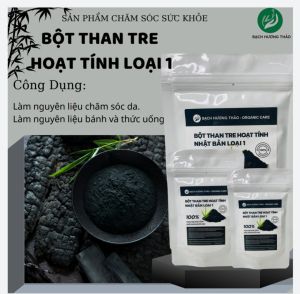 BỘT THAN TRE HOẠT TÍNH NHẬT BẢN loại 1 Siêu mịn bạch hương thảo bột mặt nạ