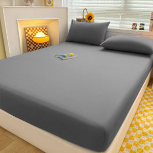 Premium cotton Bedsheet Single Queen King 3in1 Fitted Bedsheet Set Cadar Tilam Getah Keliling Bedspread Breathable Fabric