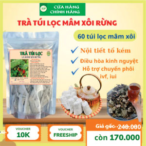 Trà lá mâm xôi rừng hỗ trợ đào thải dịch viêm pkthông vòi trứngđa nang btivfIUI