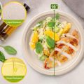 Paper Plates 10 inch, 50 Pack Compostable Plates, Eco Friendly Recycled Paper Plates, Brown Paper Plates Heavy Duty, Large Paper Plates Sturdy. 