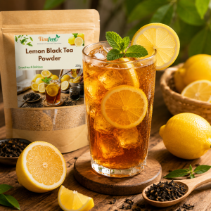 LEMON BLACK TEA POWDER - Refreshing Instant Lemon Tea Drink Healthy Refreshing Beverage