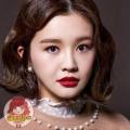 Lens 1 tháng 30 ngày Kính áp tròng Korea Nâu Latte giống màu mắt -  Honey U Choco đường kính 14.2mm. 