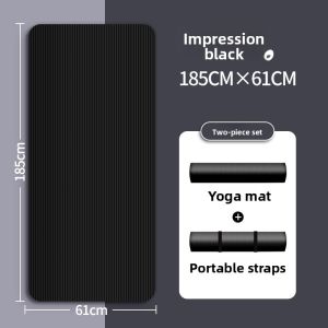 Thick TPE Non-Slip HighcDensity Yoga Mat for Fitness & Home Gym