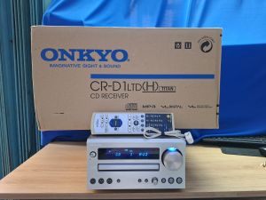 Amply ONKYO CR D1LTD hàng ship Nhật hoạt động tốt CD LINE hai cổng quang in/out giải mã quang chuẩn 24bit/196khz