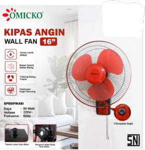 YASAKA / OMICKO Wall Fan / Kipas Angin Dinding 16 Inci