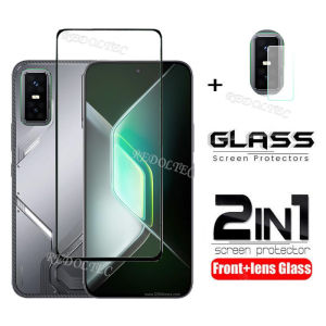 Infinix GT 30 Pro 2 in 1 Screen Protector+ Protector Full Cover Full Glue Infinix GT 30Pro GT30Pro Tempered Glass Film Protection With Camera Flim Protection
