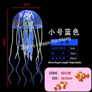 🐠🦐【READY-STOCK】Night Glowing Artificial Jelly Fish Glowing Ornament Aquarium Fish Tank Decoration Hiasan Akuarium Ikan Jeli 鱼缸装饰品 仿真水母
