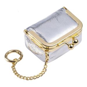 Leather Organiser with Chain Slim Portable Design Storage Box For Wedding Bands Pendants Charm