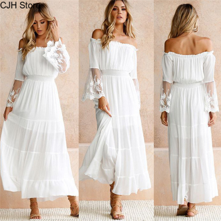 Strapless boho clearance maxi dress