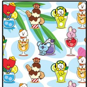 Murah!! (1Pcs) Kertas kado karakter MOTIF KOREA. kertas kado motif Cewek Kertas Kado Setara Sanwa Sansan Wawa