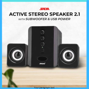 COD SADA Active Speaker Stereo 2.1 with Subwoofer & USB Power  D 202 / speaker blutooth free mic elektrindo pasif simbadda gitar joyo karoke murah batre awet penyandingan stereo sony traparan wireless karoke super full bass suarah jernih dj terbaik