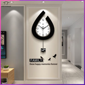 HKStorage Nordic Wall Clock Living Room Creative Fashion Clock Modern Simple Home Decoration Clock