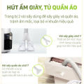 Máy hút ẩm LG Dual Inverter 19L màu trắng | Máy lọc không khí và hút ẩm MD19GQGE0 công nghệ diệt khuẩn UVnano. 