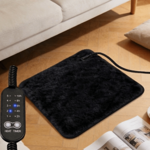 OUTOPEN Adjustable Pet Electric Blanket Warm Plush Anti-Slip Heated Pet Pad Heated Seat Cushion Constant Temperature Pet Heating Pad Winter Warmer