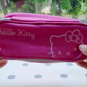 Sanrio Hello Kitty Ladies Women Girls Cosmetics Makeup Travel Organizer Bag Pencil Case HKBAG65G Pink